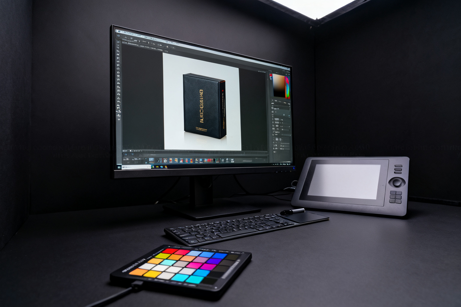 Retouching desk